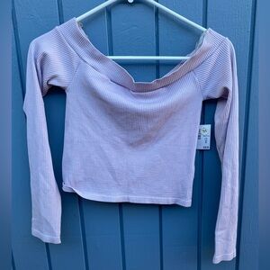 Aeropostale Lavender Ribbed Crop Top